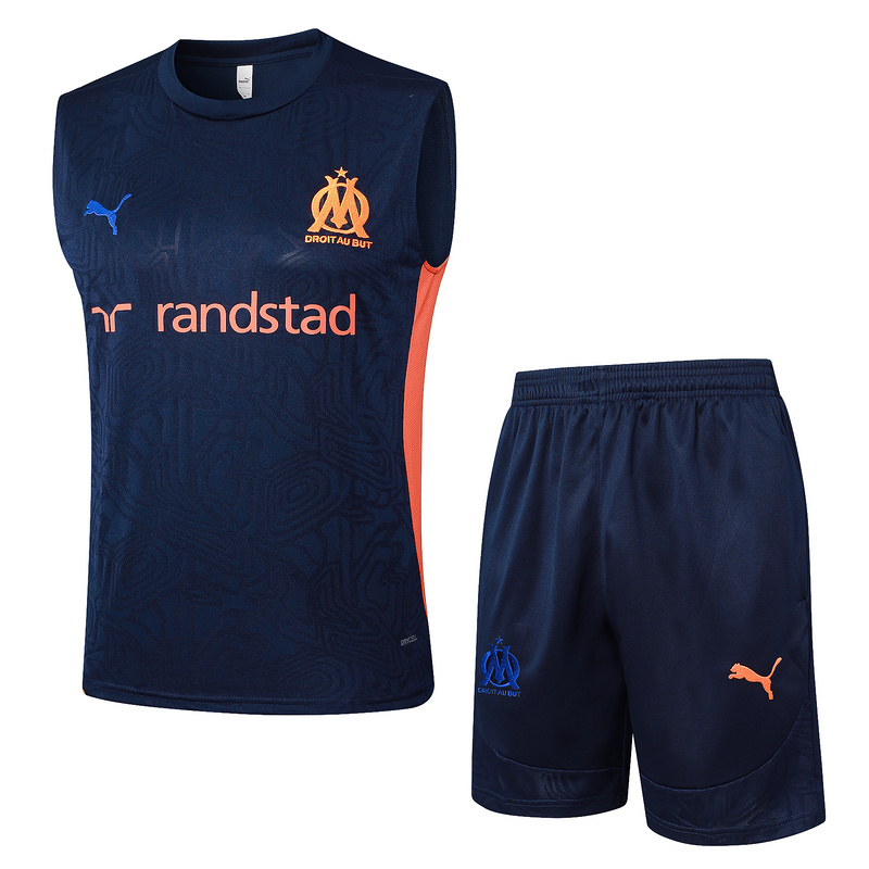 24/25 Marseilles Royal blue Training Set Shirt and Shorts