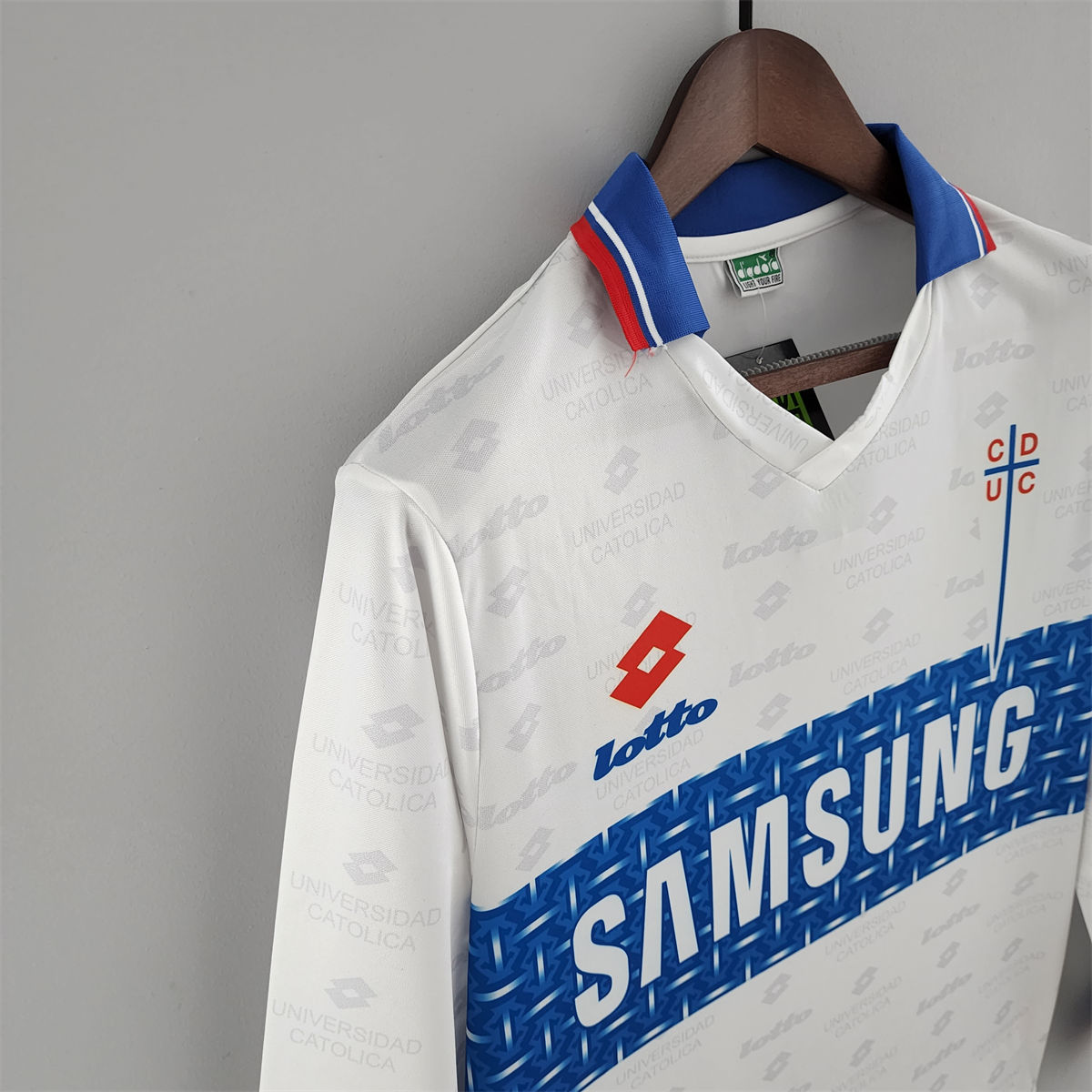 Retro Deportivo Universidad Católica 1996 Third Away Long Sleeve jersey Fan Version