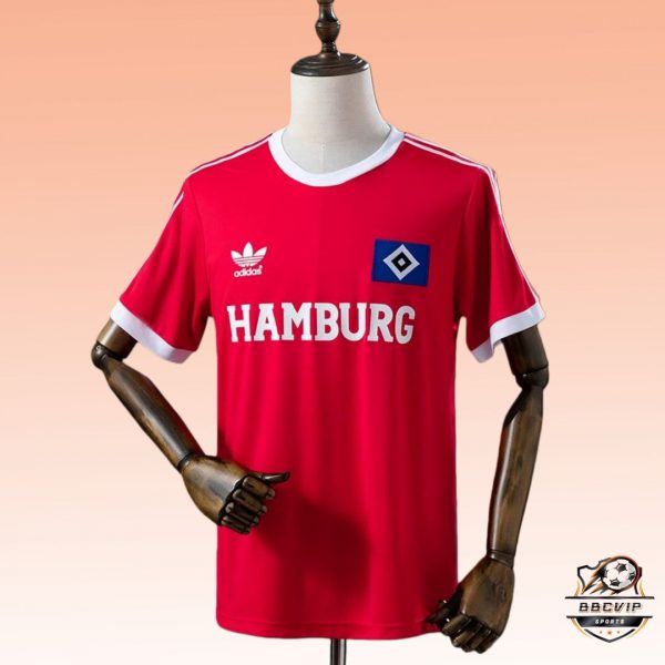Retro Hamburger SV 1984/85 Away Red jersey Fan Version