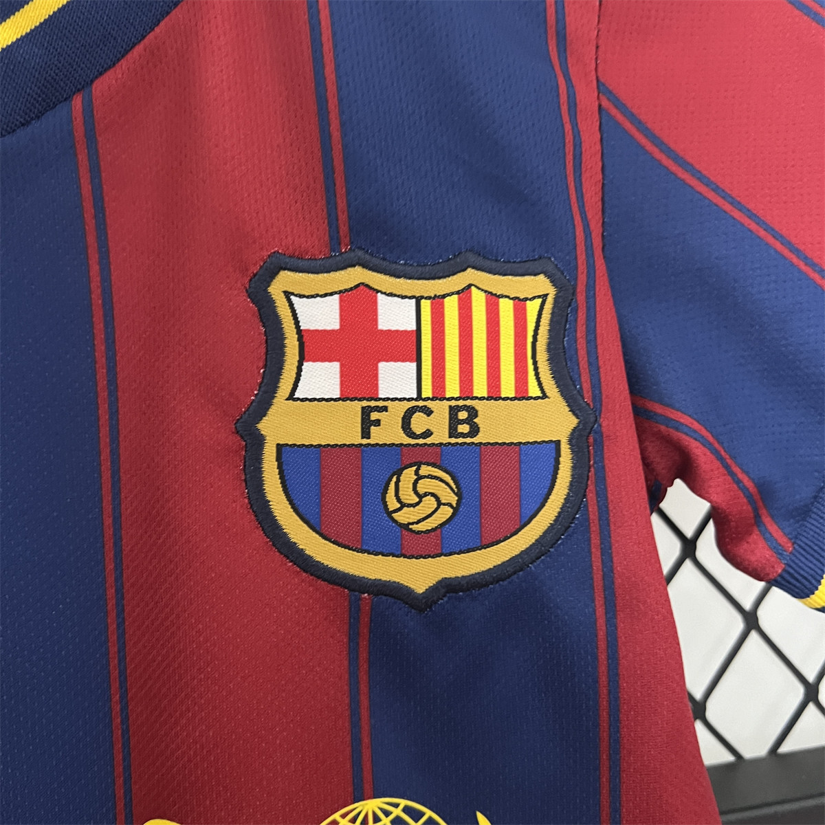 Retro Barcelona 09/10 kids home jersey Kid Kits Size 16-28