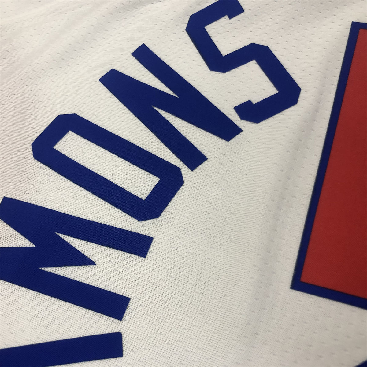 NBA Philadelphia 76ers Round Neck White Jersey SIMMONS#25 S-XXL