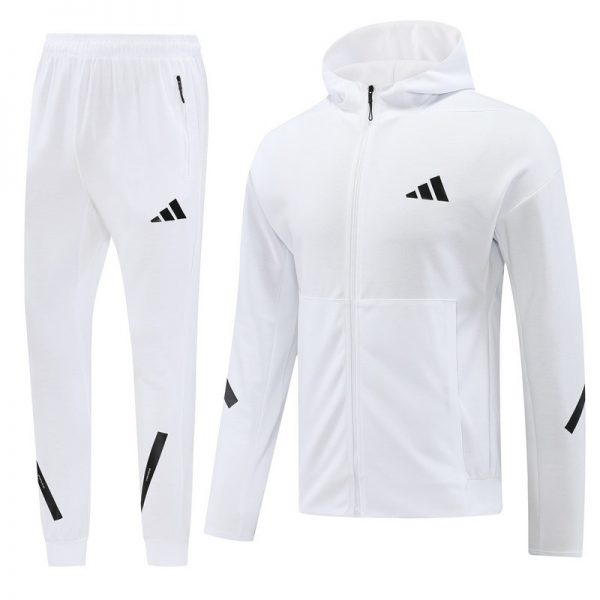 2024 Nike White Hoodie Jacket Kit Set Football Team Shirt Sports Fashion