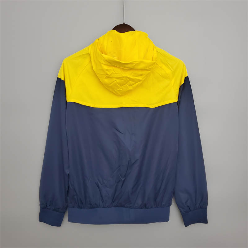 2022 Windbreaker Brazil Blue and Yellow Sport Unifom jersey Sport Unifom