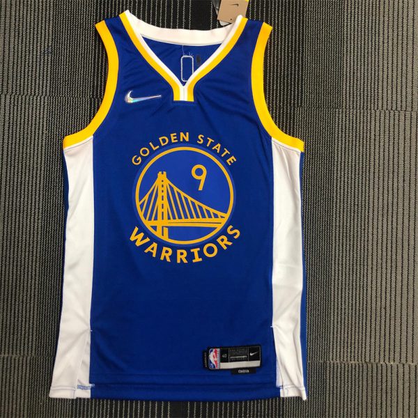 NBA Golden State Warriors V-Neck 75th anniversary Blue Jersey IGUODALA#9 S-XXL