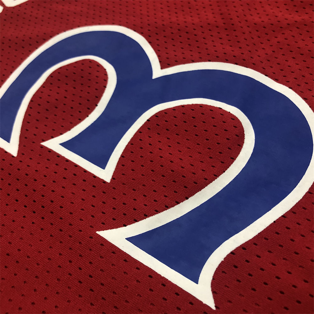 NBA Philadelphia 76ers Mitchellness Red Jersey IVERSON#3 S-XXL