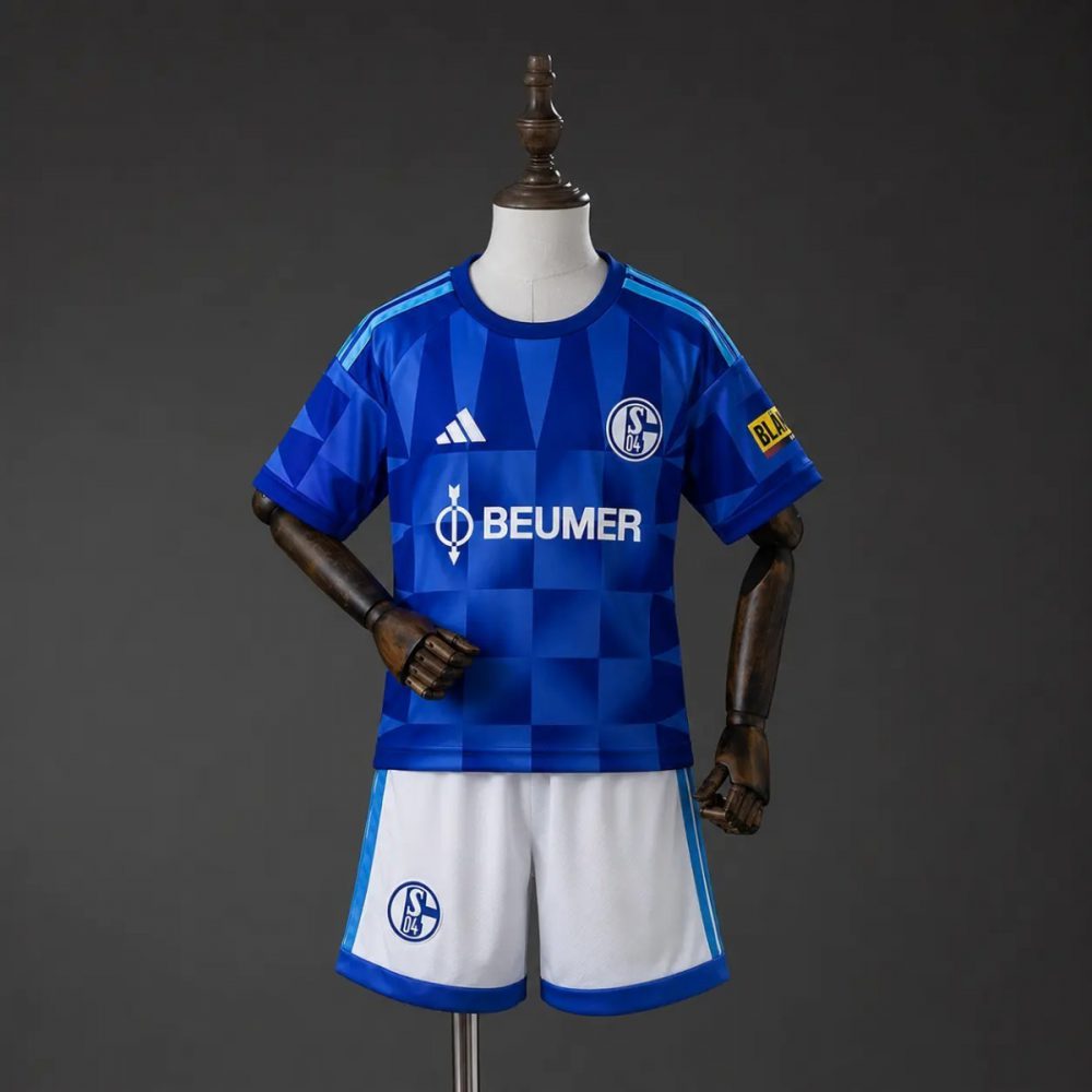 2026/27 Schalke 04 Home Kids Kits