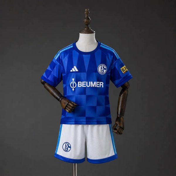2026/27 Schalke 04 Home Kids Kits