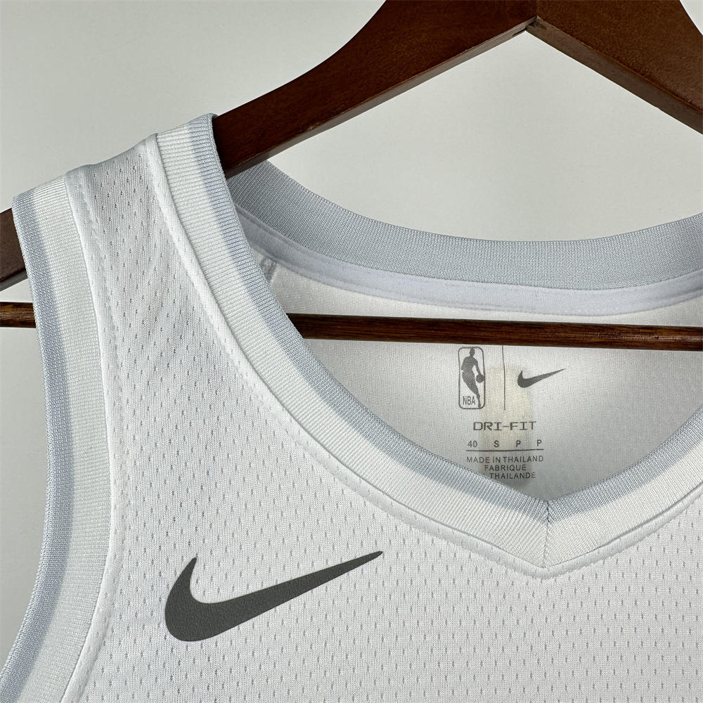 NBA Dallas Mavericks 24/25 City Edition V-Neck White Jersey DONCIC#77 S-XXL