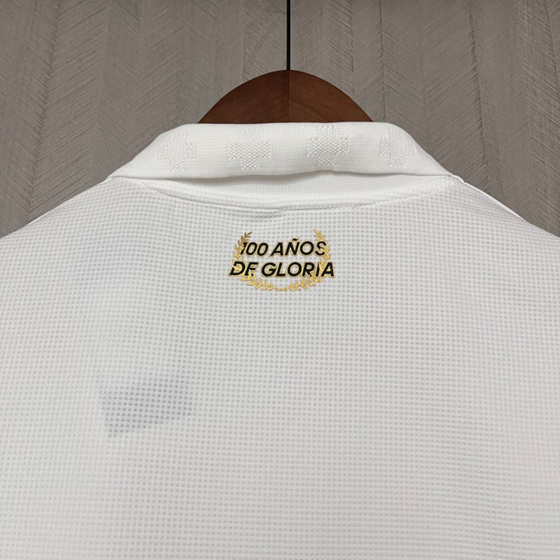 2025/26 Colo Colo 100th Anniversary Edition White Jersey Fan Version