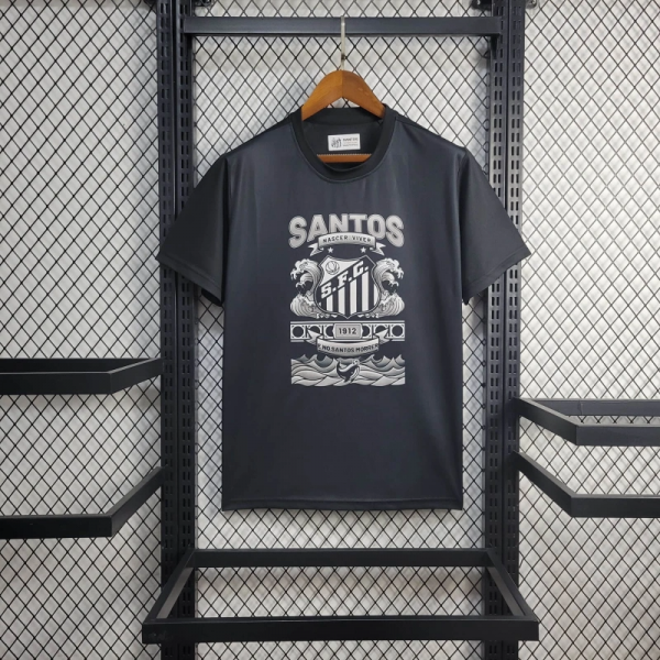 2025/26 Santos Black Casual jersey Fan Version