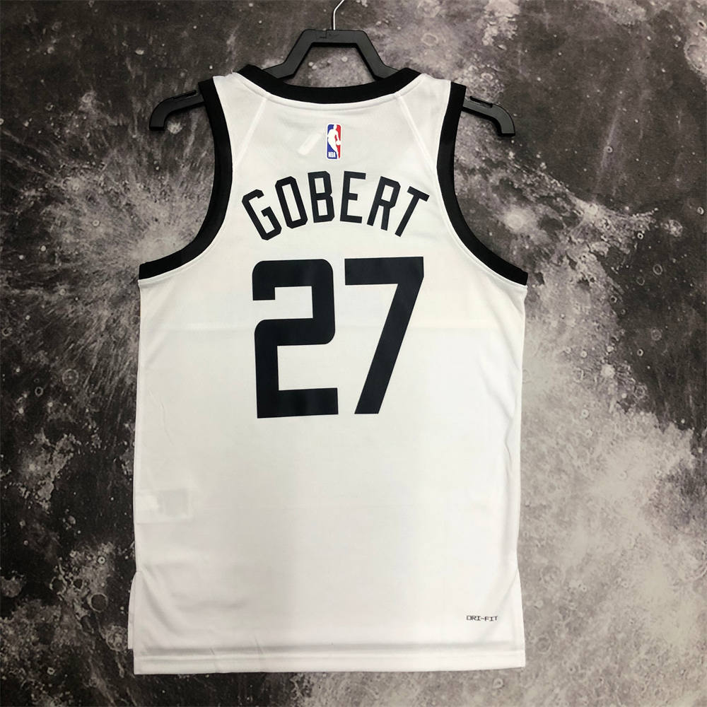 NBA Minnesota Timberwolves Round Neck Black Jersey GOBERT#27 S-XXL