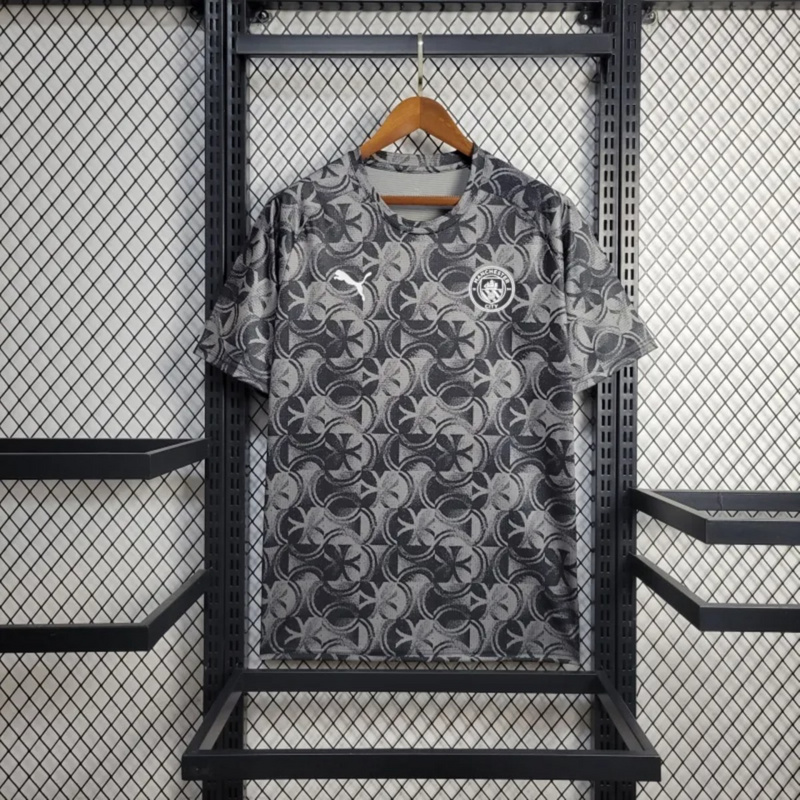 25/26 Manchester City Training Gray Jersey Fan Version