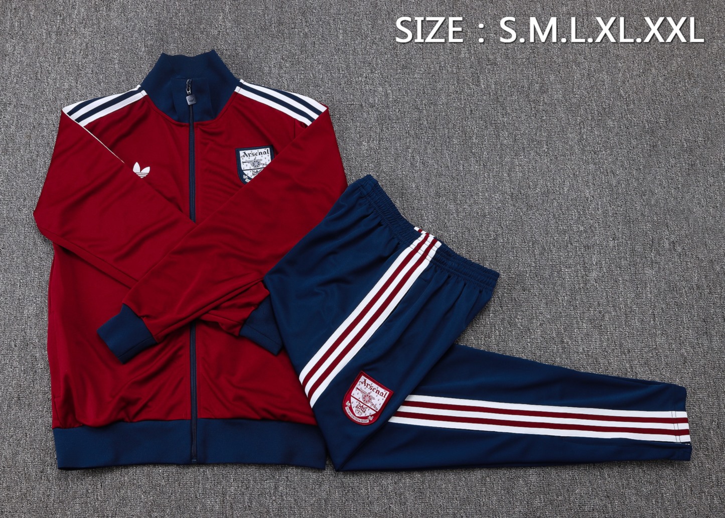 2025/26 Arsenal maroon Jacket Training Suit Set Football Team Shirt Sports Fashion