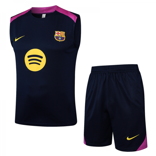 24/25 Barcelona Blue Training Set Shirt and Shorts
