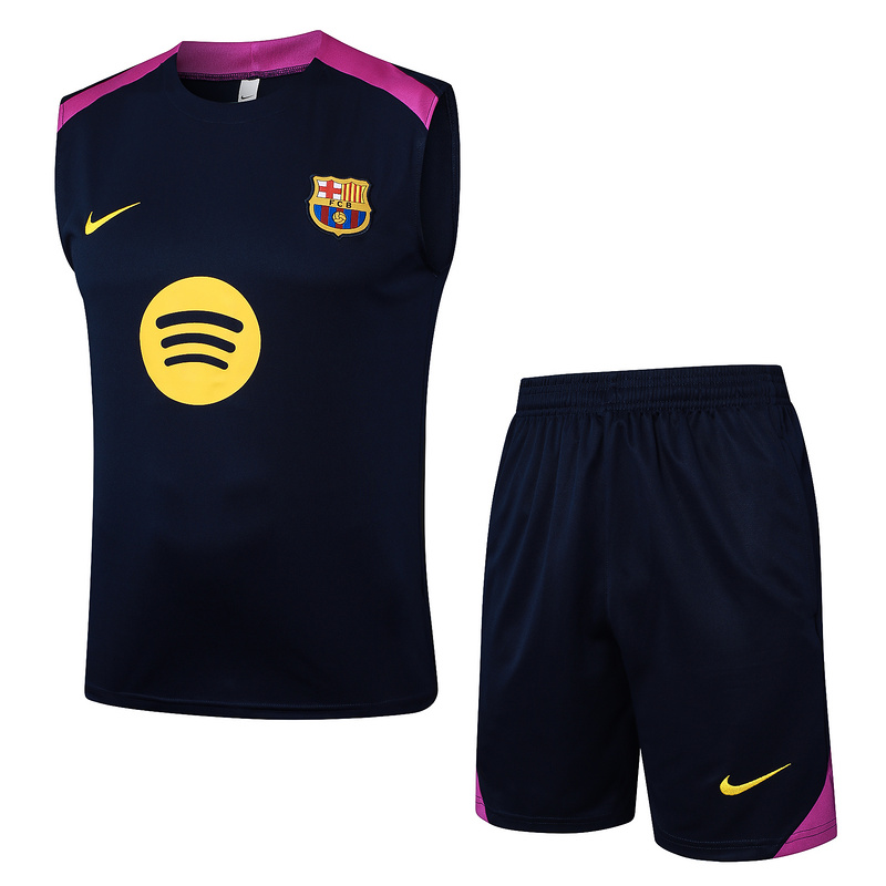 24/25 Barcelona Blue Training Set Shirt and Shorts