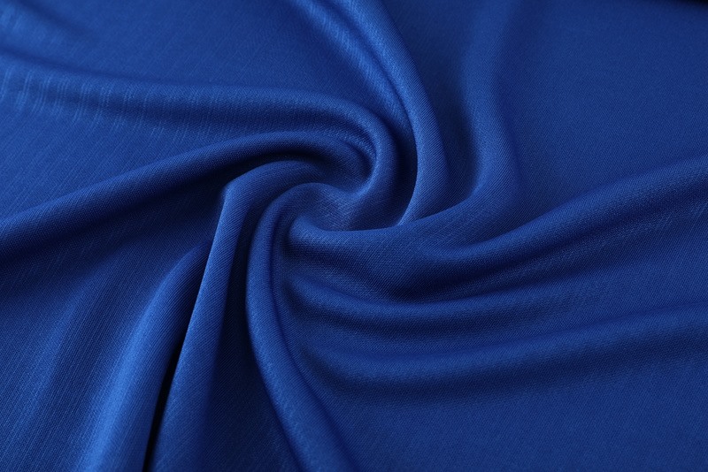 2024 Netherlands Blue Long-sleeved half-pull training kit Football team kit