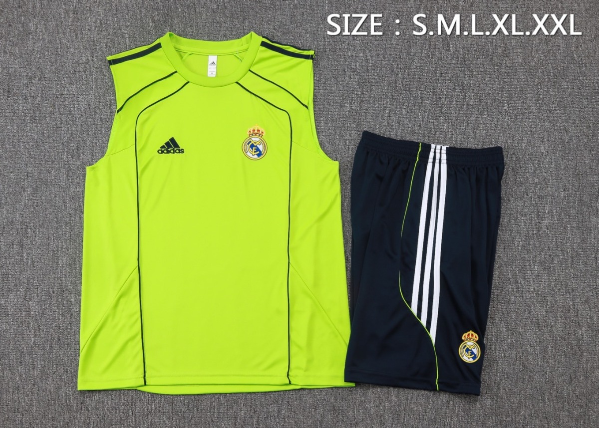 2026 Real Madrid Grass Green Training Set Shirt and Shorts