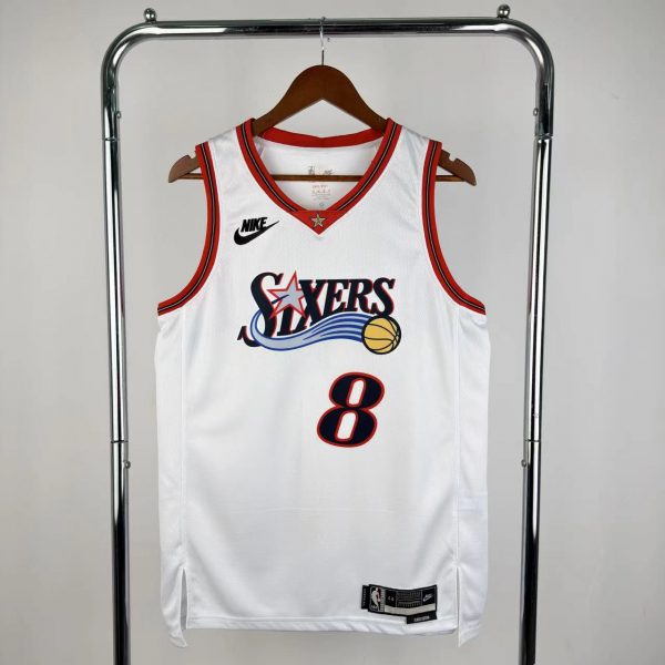 NBA Philadelphia 76ers 2026 Vintage Style White Jersey GEORGE#8