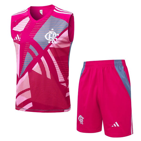 2026 Flamengo Magenta Training Set Shirt and Shorts