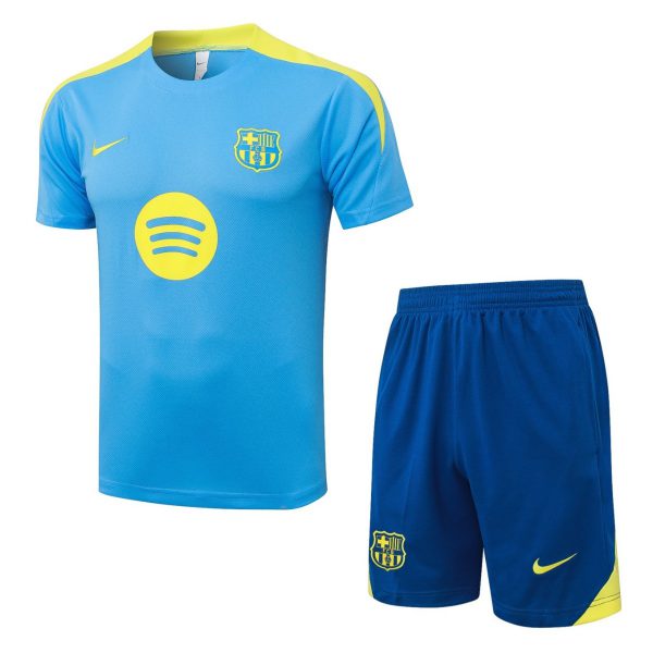 2026 Barcelona Light blue Training Set Shirt and Shorts
