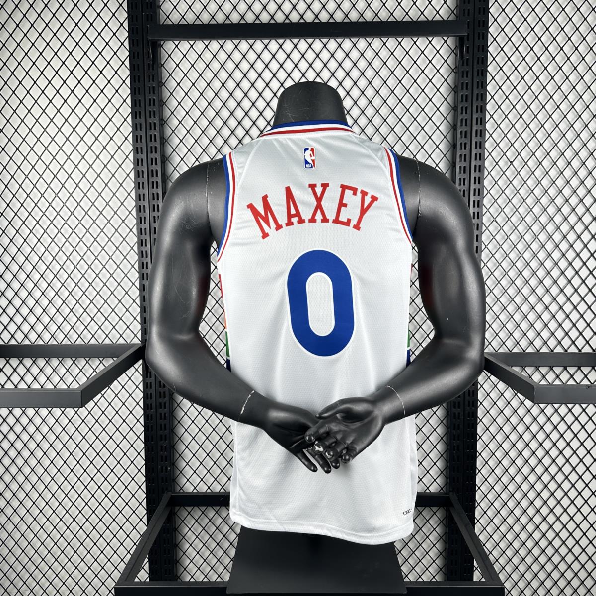 NBA Philadelphia 76ers 24/25 Round Neck City Edition Black Jersey MAXEY#0 S-XXL