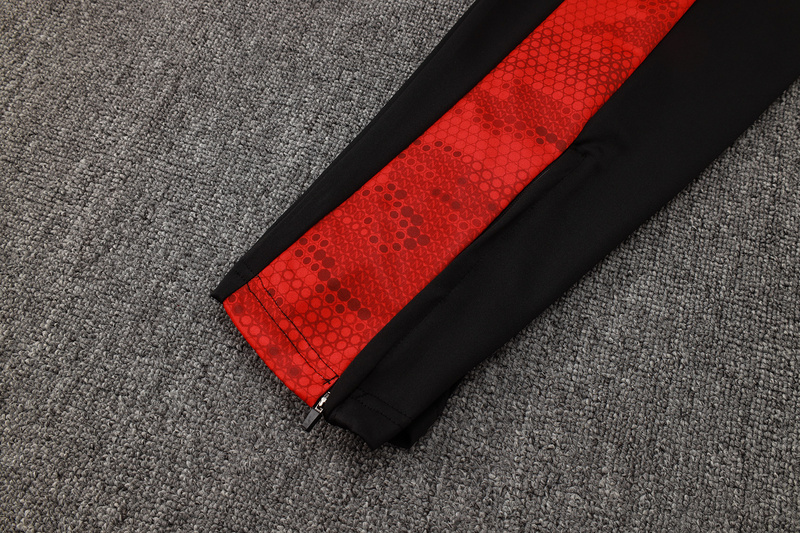 24/25 Naples Red Long-sleeved half-pull training kit Football team kit