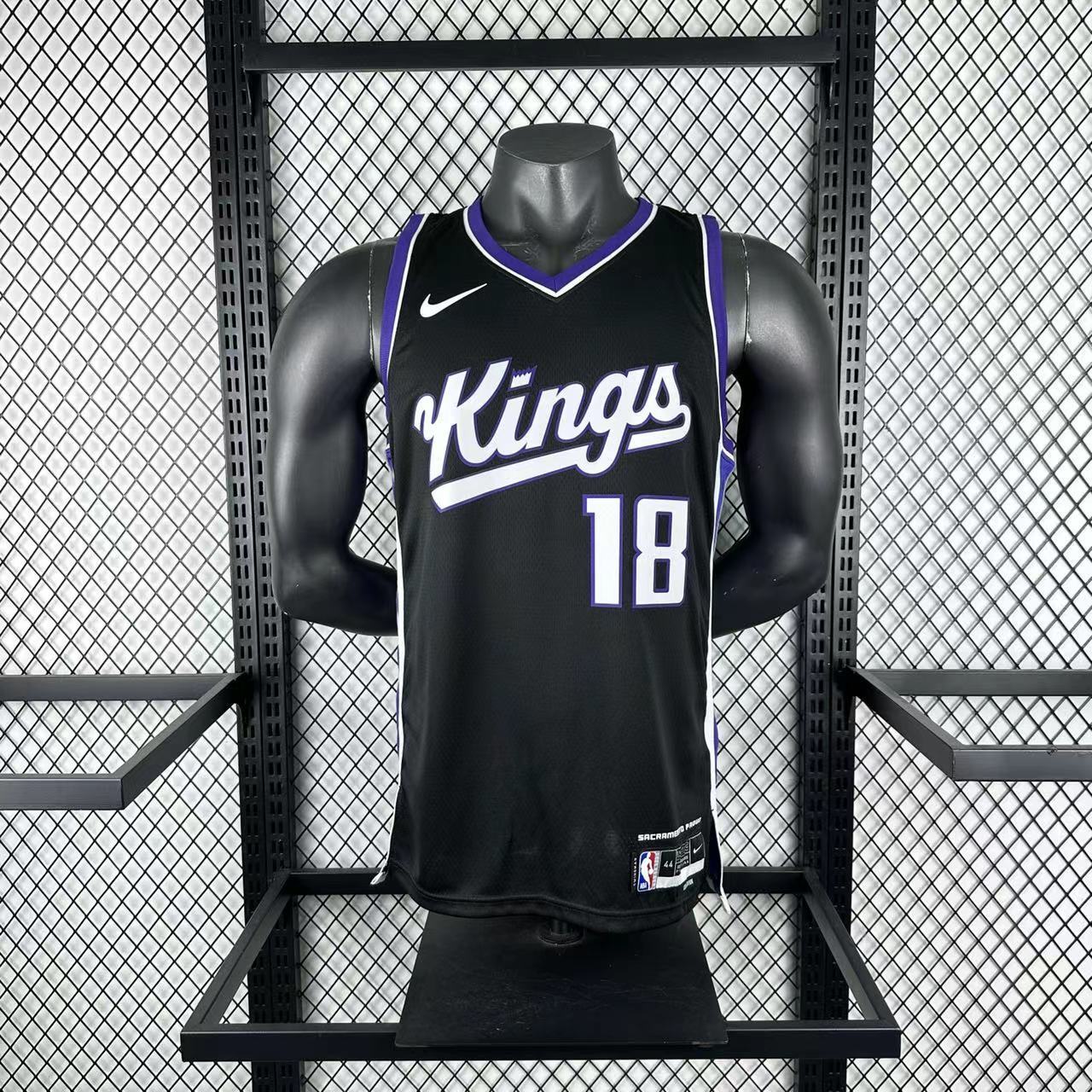 NBA Scaramento Kings 2024 V-Neck Black jersey WESTBROOK#18 S-XXL