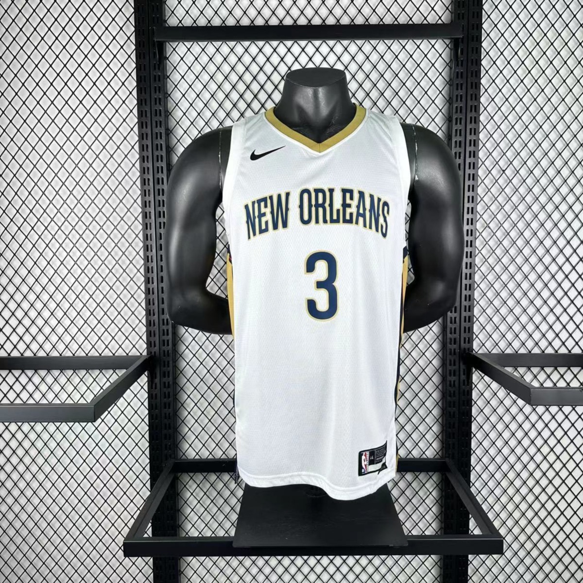 NBA New Orleans Pelicans 2023 V-Neck White jersey POOLE#3