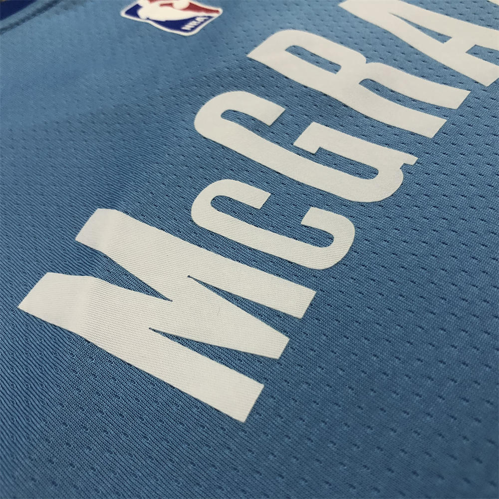 NBA Houston Rockets V-Neck Light Blue Jersey McGRADY#1 S-XXL