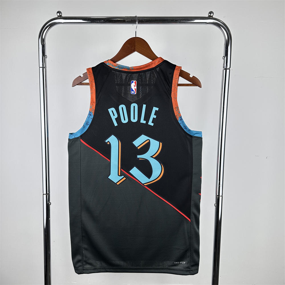 NBA Washington Wizards POOLE#13 2024 City Edition Swingman Black Jersey S-XXL