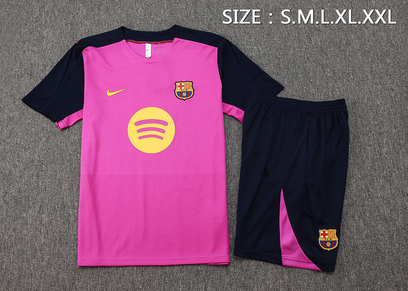 2025/26 Barcelona Purple Training Set Shirt and Shorts