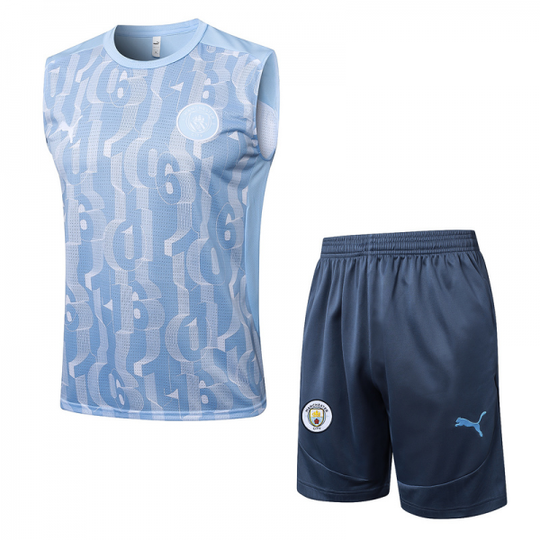 24/25 Manchester City Light blue Training Set Shirt and Shorts