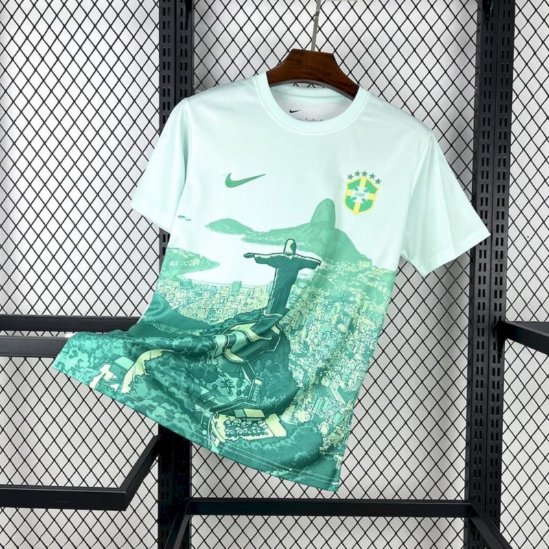 2025/26 Brazil Special Edition Green and white jersey Fan Version