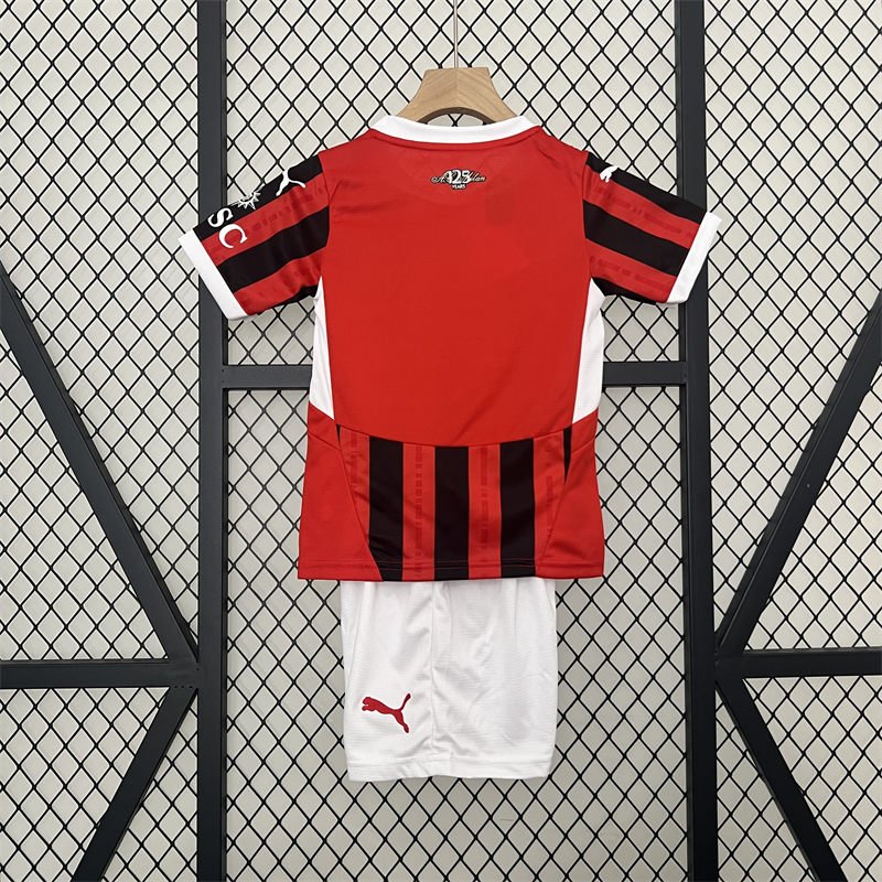 24/25 AC Milan Home jersey Kid Kits Size 16-28
