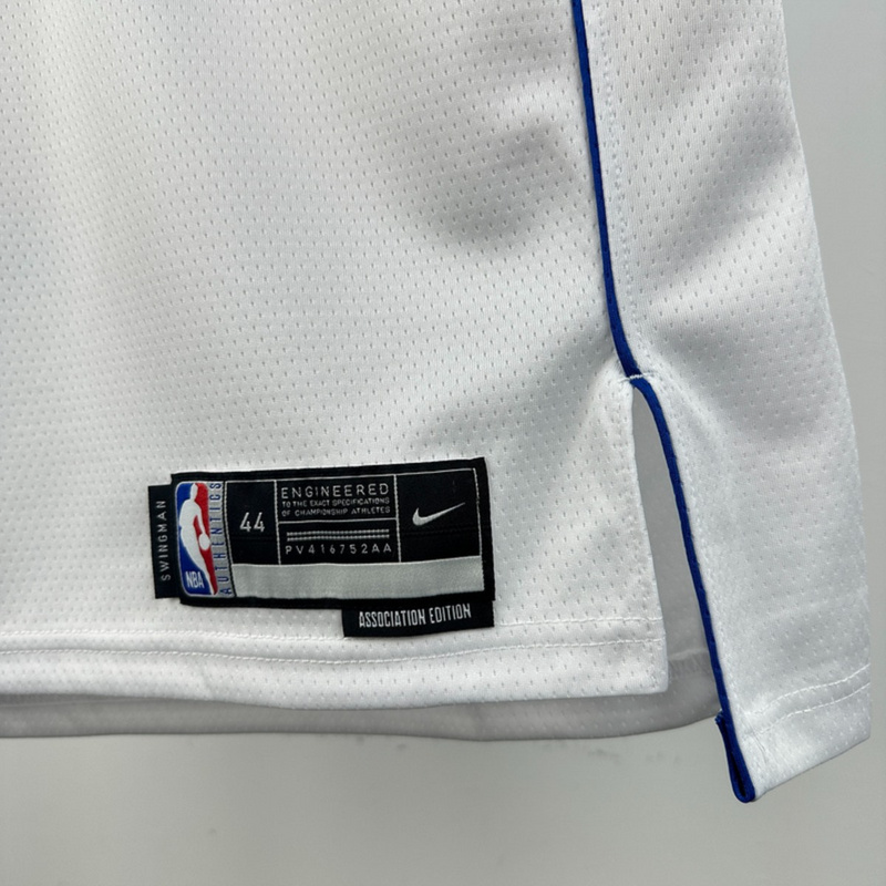 NBA Dallas Mavericks V-Neck White Jersey RUSSELL#5 S-XXL