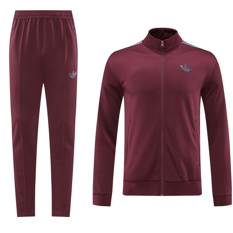 2024 Adidas maroon Jacket Training Suit Set Football Team Shirt Sports Fashion