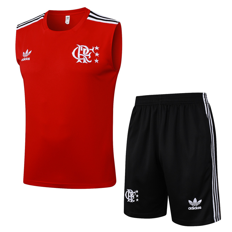 2025/26 Flamengo Red Training Set Shirt and Shorts