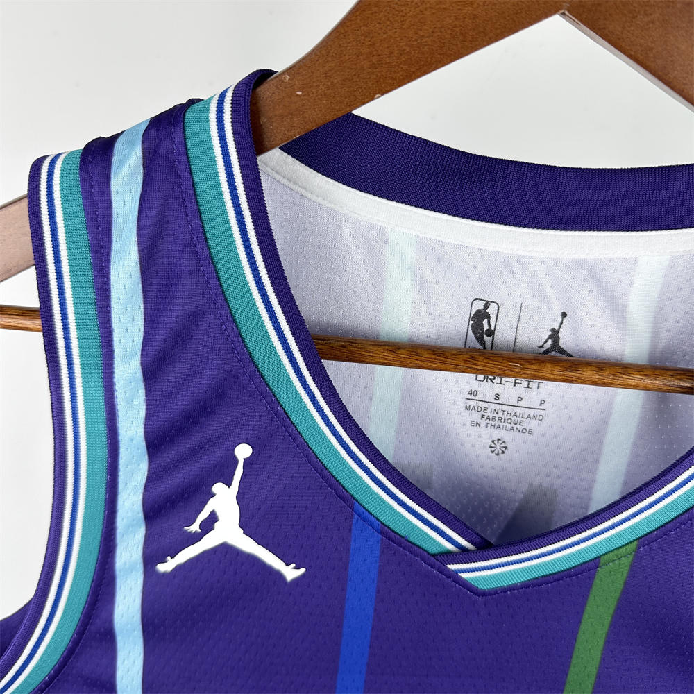 NBA Charlotte Hornets BALL#1 2019/20 Jordan Brand Purple Statement Edition Swingman Jersey S-XXL