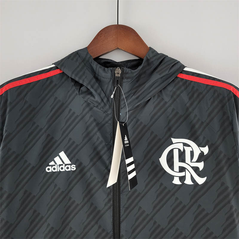 2022 Flamengo Windbreaker Black Red & White Edge Sport Unifom jersey Sport Unifom