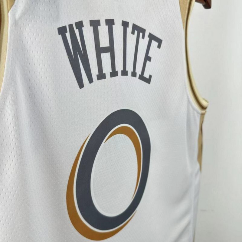 NBA Chicago Bulls 2025 Swingman City Edition Jersey WHITE#0 S-XXL