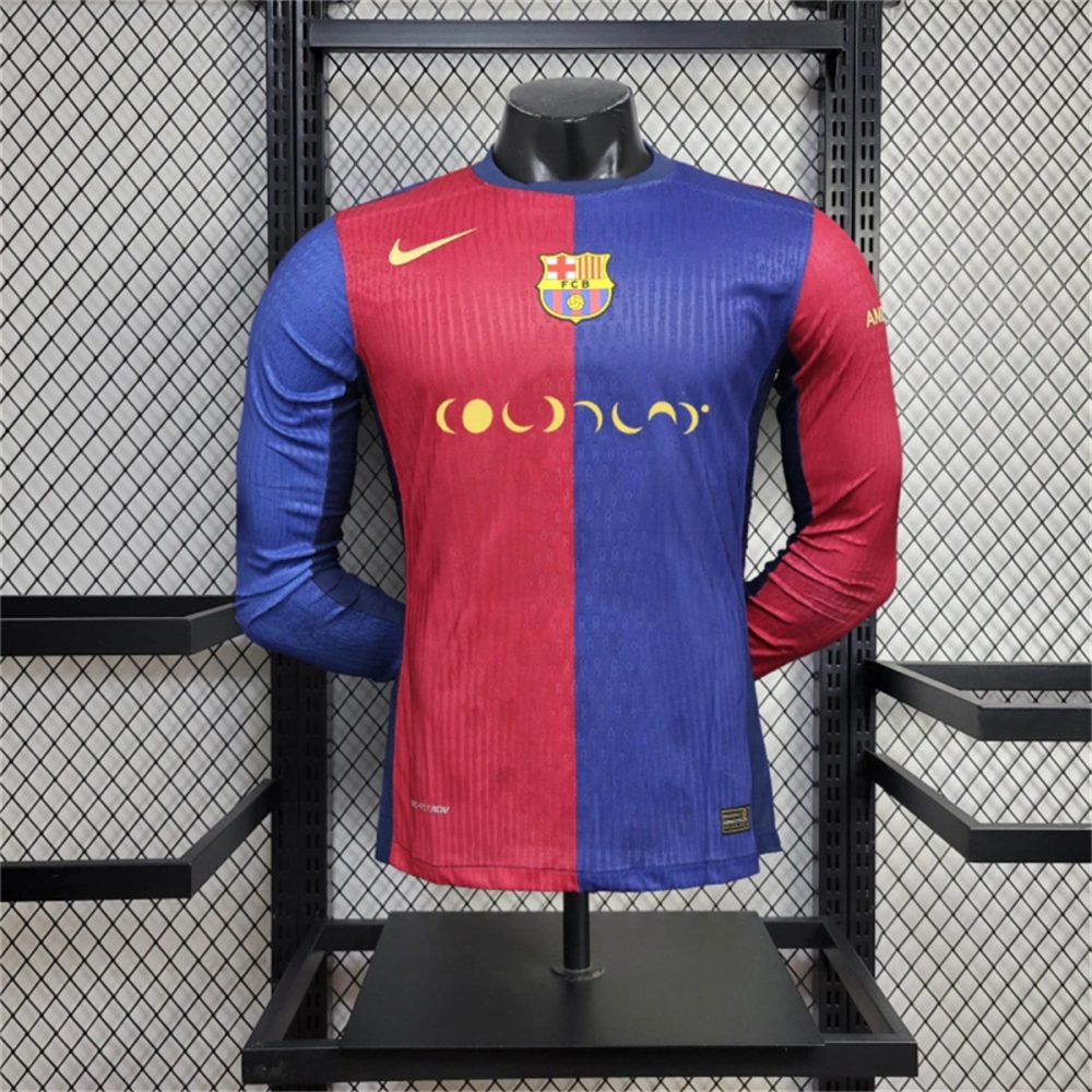 24/25 Barcelona Home Long Sleeve player "coolplay"  Special edition Jersey Player Version