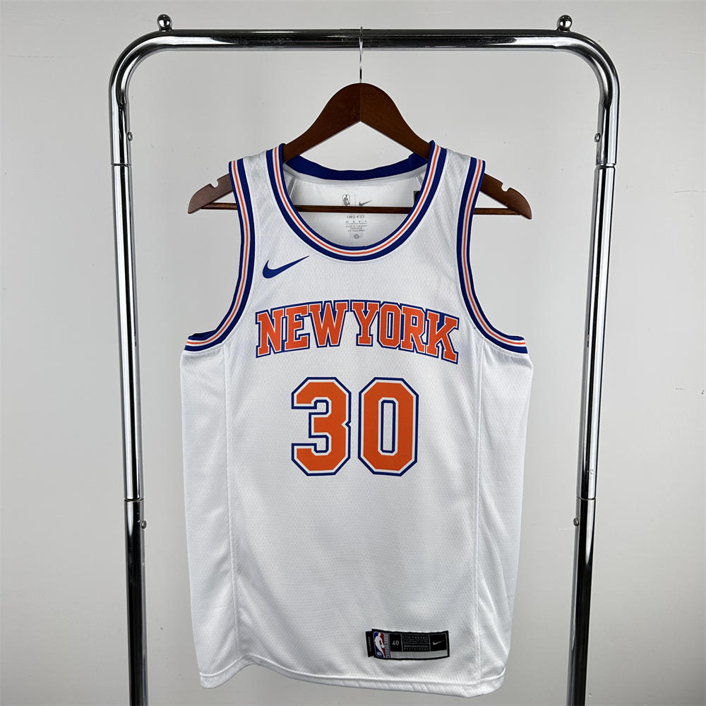 NBA New York Knicks 2019 Round Neck White jersey RANDLE#30 S-XXL