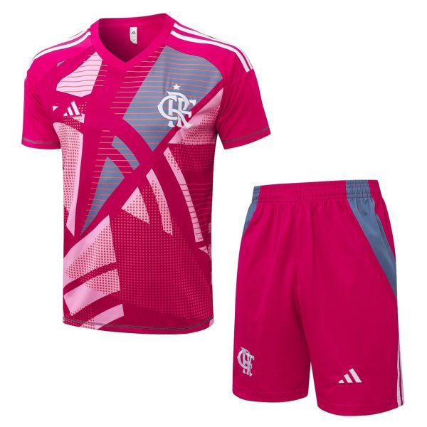 2026 Flamengo Magenta Training Set Shirt and Shorts
