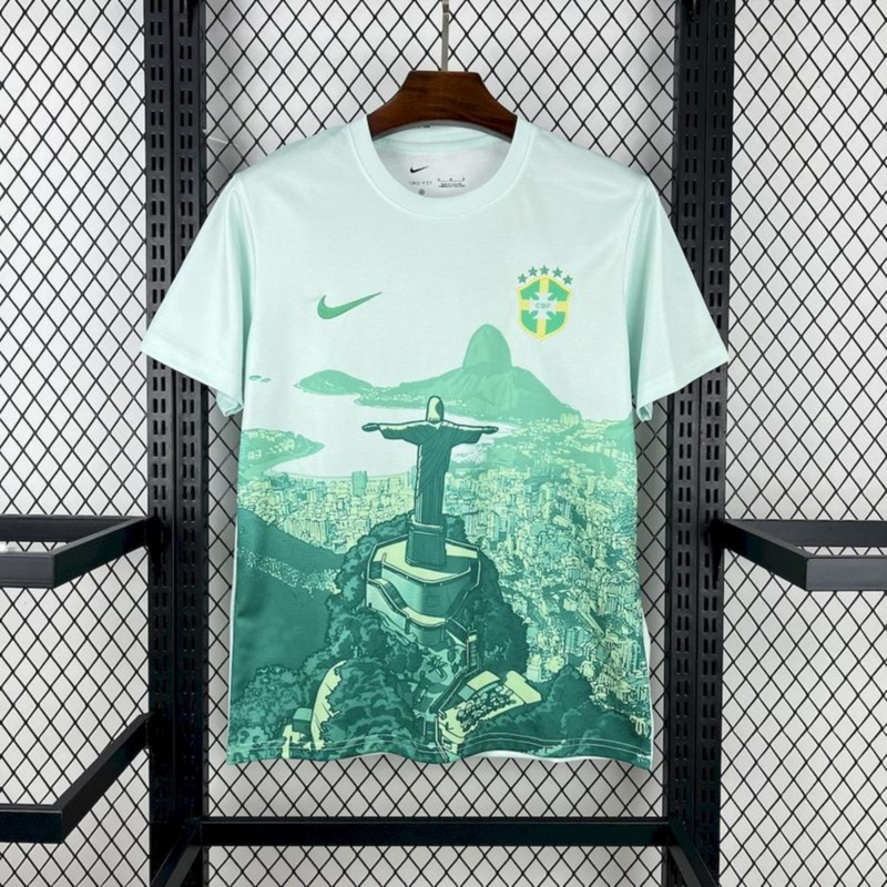 2025/26 Brazil Special Edition Green and white jersey Fan Version