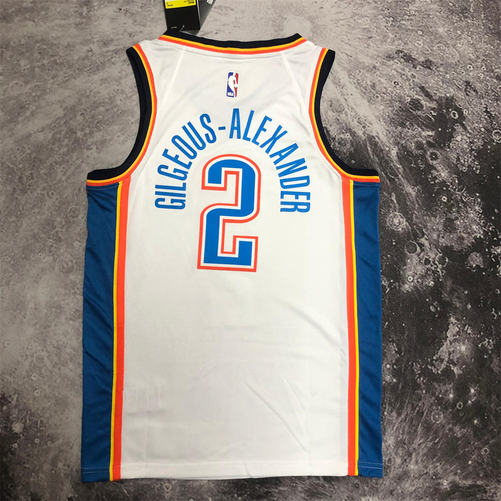 NBA Oklahoma City Thunder Jersey GILGEOUS-ALEXANDER#2 S-XXL