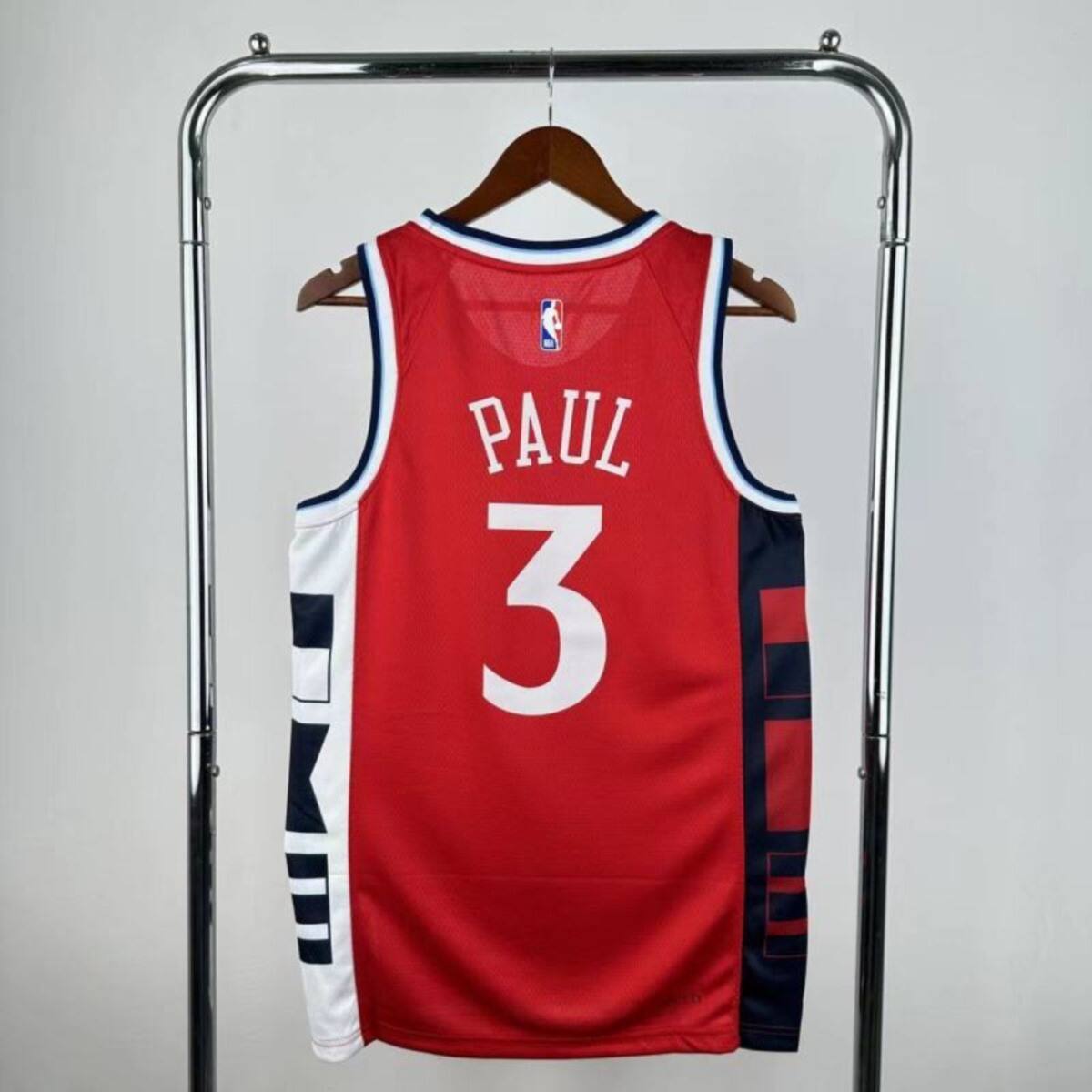 NBA Los Angeles Clippers 24/25 Round Neck JORDAN Edition Red Jersey PAUL#3 S-XXL