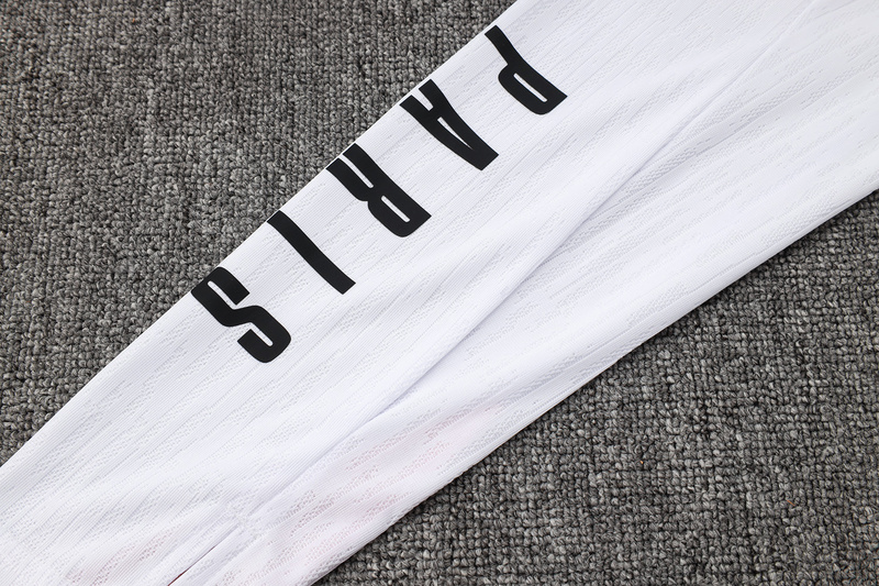 24/25 Paris White Long-sleeved half-pull training kit Football team kit