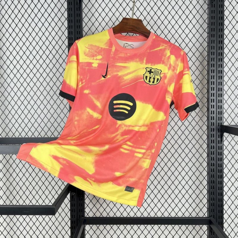 2025/26 Barcelona Orange pre-match training Jersey Fan Version