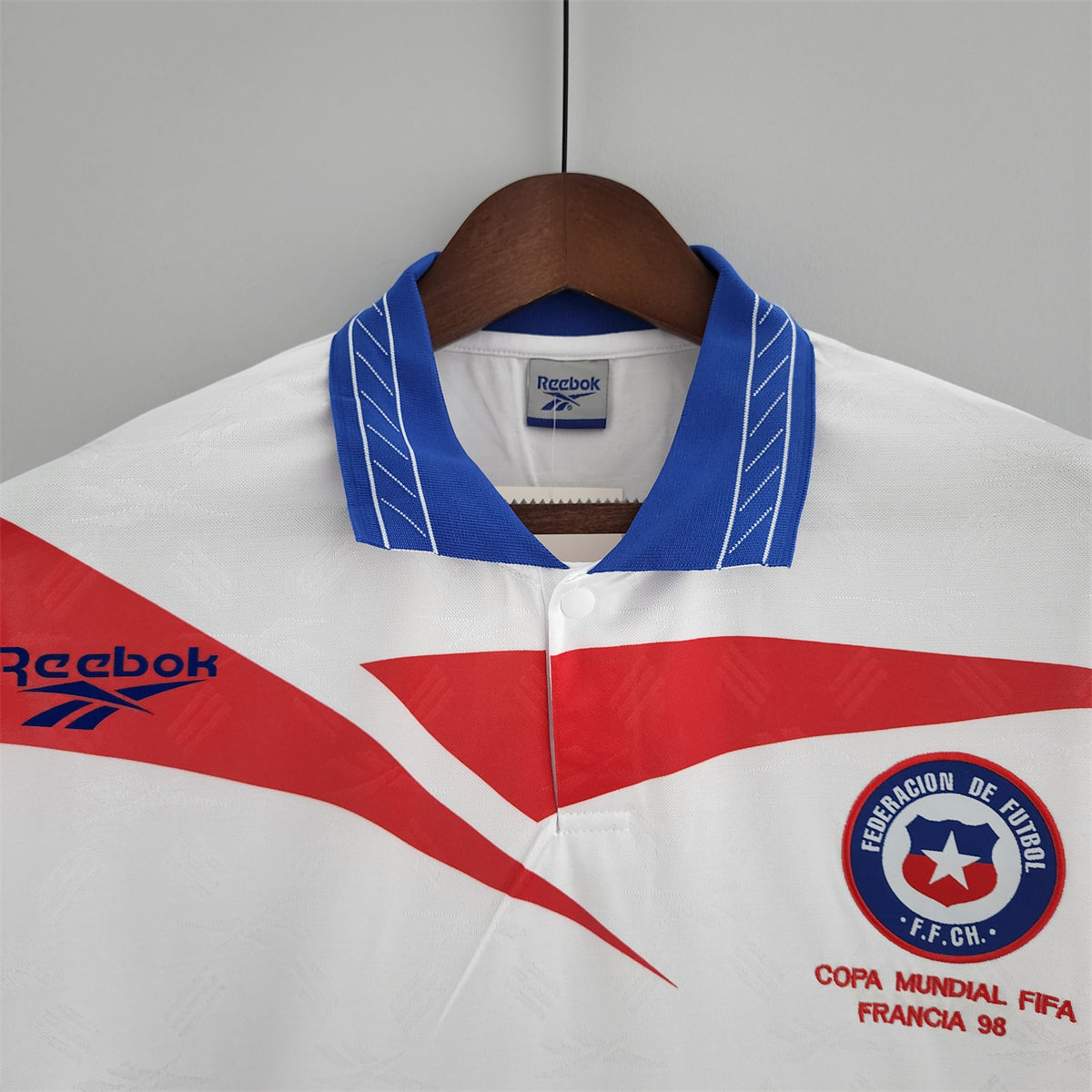 Retro Chile 1998 Away Long Sleeve jersey Fan Version
