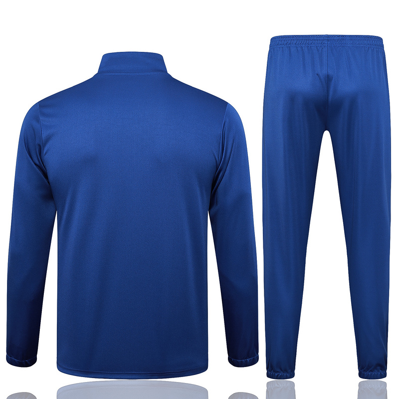 2024/25 Brazil Blue Jacket Training Suit Set Football Team Shirt Sports Fashion